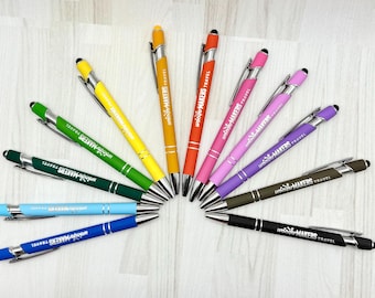 12-Pack WonderMakers Rainbow Pen Set • Stylus Pens with Engraved Logo