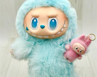 Miniature Labubu Doll • Exciting Macaron Replica • Hand-Painted Plush Accessory for Labubu, Nuimos & Collectibles