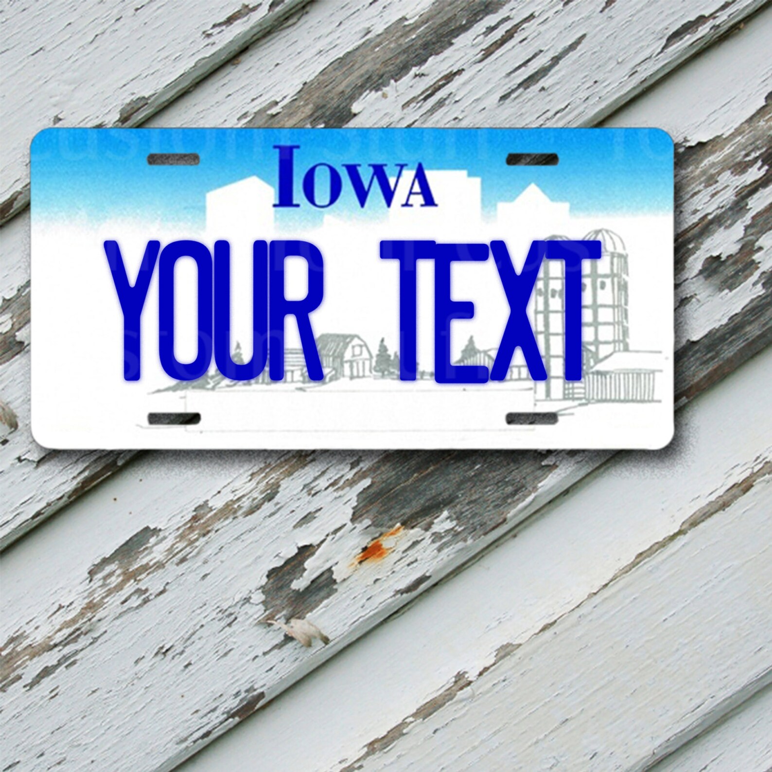 License Plate Iowa Customizable Aluminum Novelty License Etsy