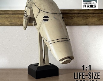 Life-Size Weathered B1 Battle Droid Head – 1:1 Scale Display Prop | Custom Replica Inspired by The Phantom Menace