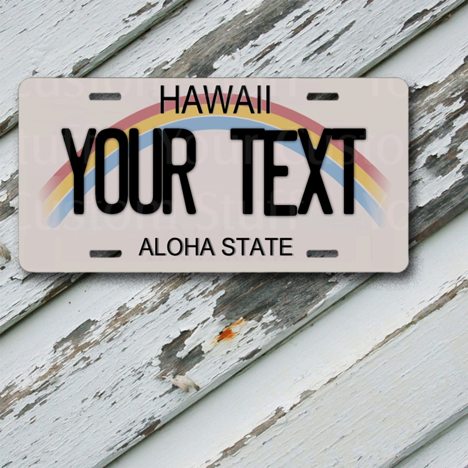 License Plate Hawaii Customizable 6 x 12 Aluminum Etsy