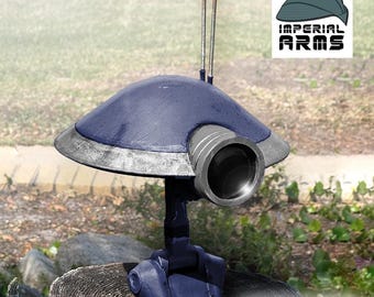 Life-Size Weathered Blue Pit Droid Head – 1:1 Scale Display Prop | Custom Replica Inspired by The Clone Wars