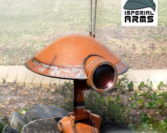 Life-Size Weathered Rust Orange Pit Droid Head – 1:1 Scale Display Prop | Custom Replica Inspired by The Phantom Menace