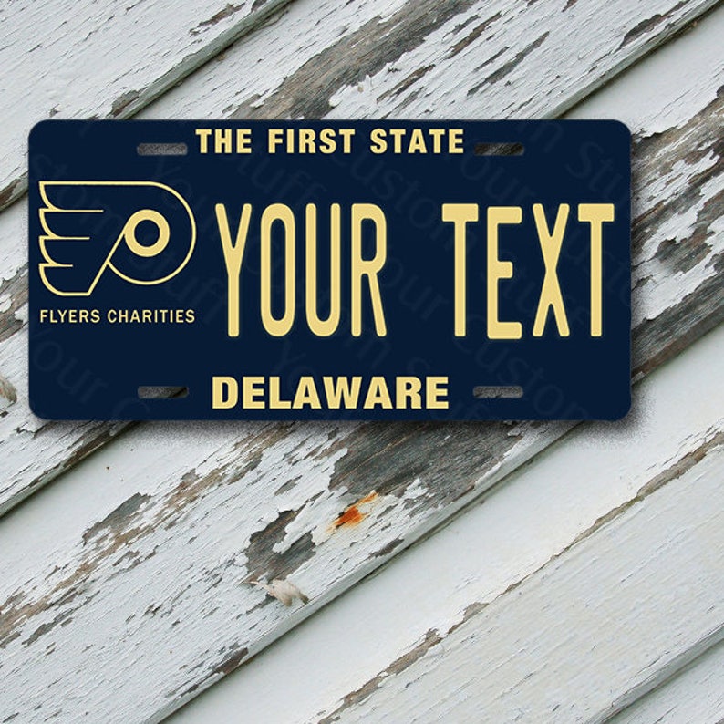 License Plate Delaware Wave 2 The First State Customizable Etsy