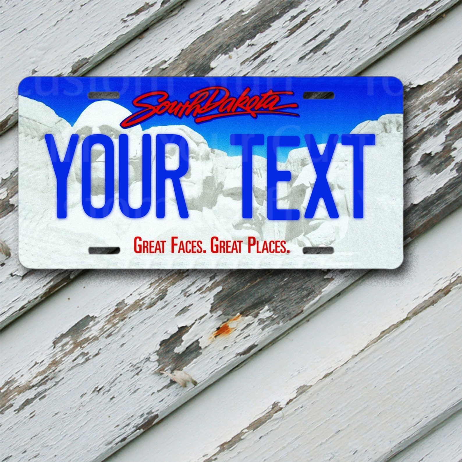 Targa Targa South Dakota Targa di Novelty in alluminio Etsy