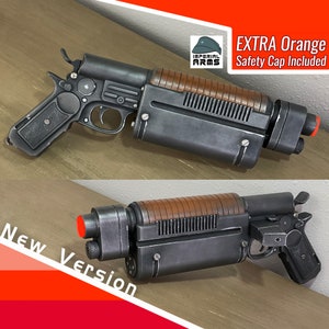 Bryar K-16 Kyle Katarn Star Wars Blaster Prop Custom Replica, Non-Firing with Blaze Orange Barrel Plug