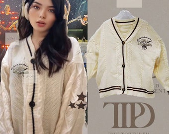 The Tortured Poets Department Cardigan, TTPD Cardigan, TS New Album Cardigan,  Gift for her, Best Seller CARDIGAN01