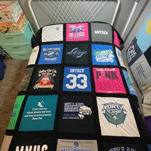 Tshirt Blanket/Quilt With Borders - Made to Order