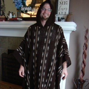 Mens outlet poncho hoodie