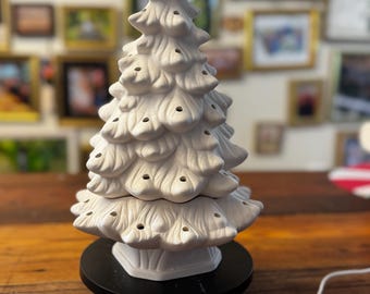 Ready to paint Christmas tree bisque | Holland 705 with branch