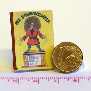 1104# Struwwelpeter livre pour enfants avec de nombreuses images - Maison de poupée - M1:12 - Wichtel