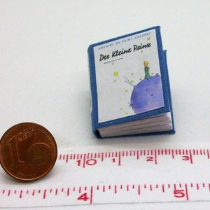 1010# German Miniature book "Der kleine Prinz"  - Doll house miniature in scale 1/12