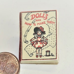 1229# Dolls and how to make them - miniature book - Doll house miniature in scale 1/12