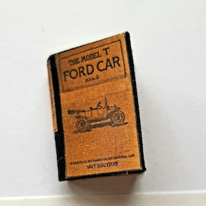 1211# Model T Ford Car - Nostalgisches Miniaturbuch - Puppenhaus - Puppenstube M1:12