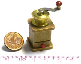 7805# Wooden coffee grinder similar to Bodo Hennig - for the dollhouse 1/12 or gnome