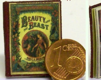 Puppenhaus/Puppenstube engl 1314# Beauty and the beast M 1zu12 Kinderbuch 