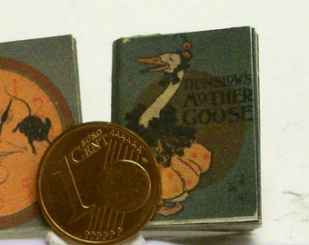1312# Children's Book:  Mother Goose - 1901 -doll house miniature - in scale 1/12