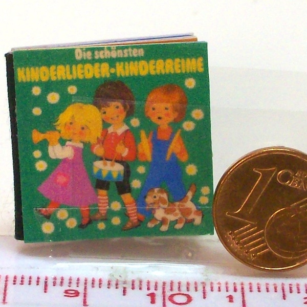 1147# Kinderlieder, Kinderreime - Kinderbuch mit vielen Bildern - Puppenhaus -M1:12 - Wichtel