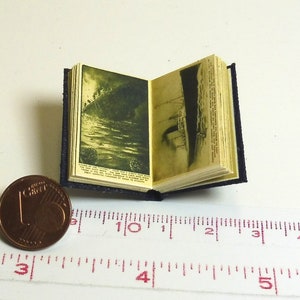 1210 Titanic Miniature book and Newspaper Doll house miniature in scale 1/12 image 3