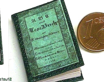 1120# Lesebuch - German childrens book - Doll house miniature in scale 1/12