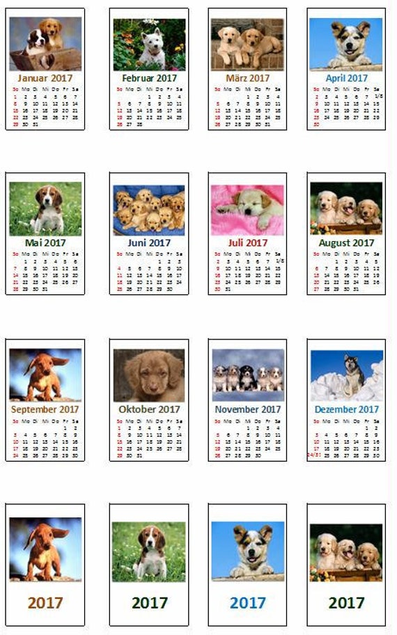 2216 Calendar 2023 Fully Assembled With Dog Pictures DIY - Etsy Ireland