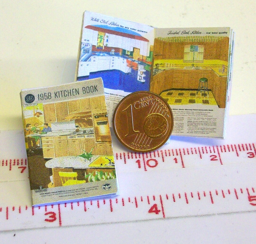 1519 Kitchen Book 1958 Miniature Catalog Doll House Miniature in