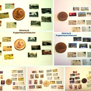 2501# Cartoline in miniatura - varie varianti - casa delle bambole M 1:12