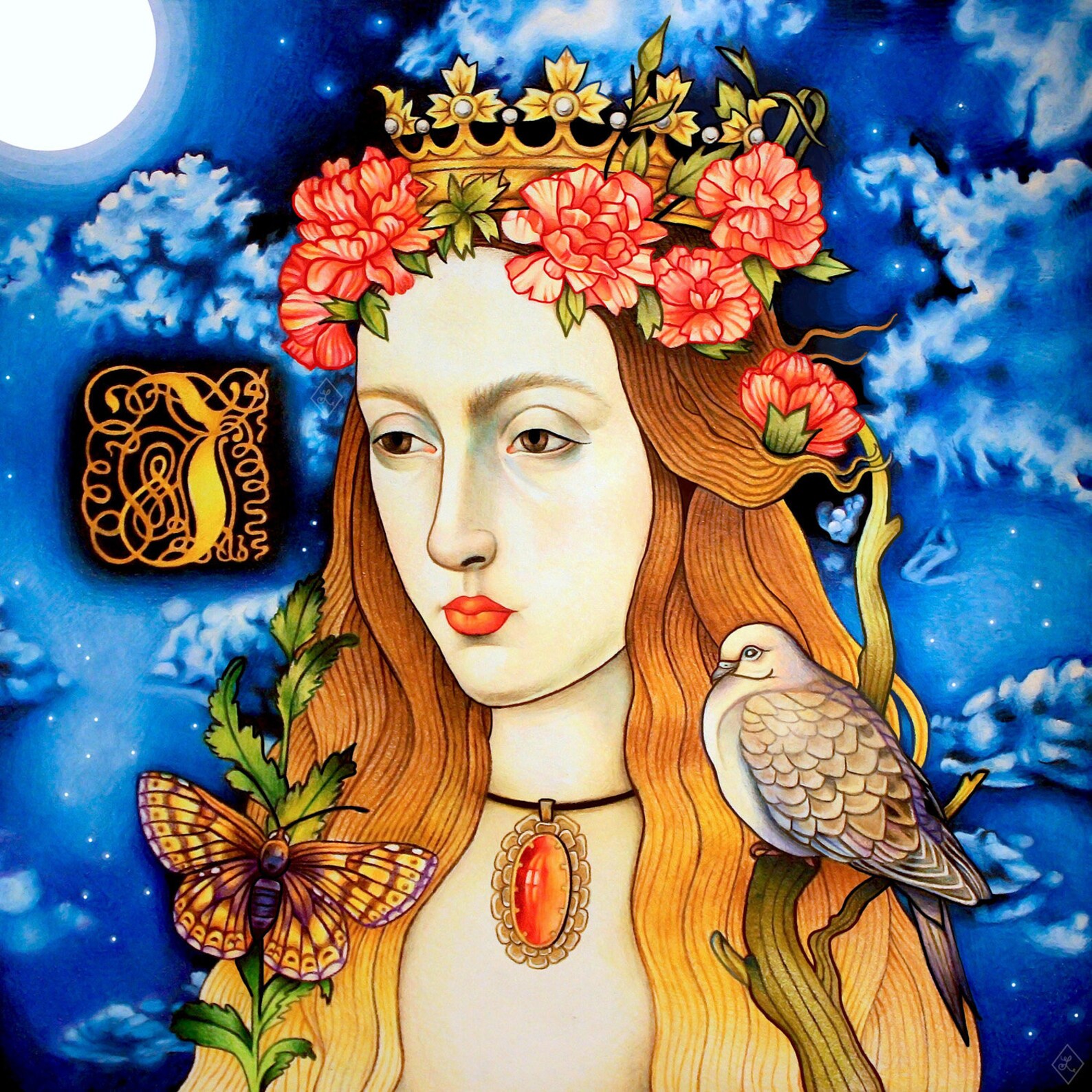 QUEEN PRINT Queen Art Queen Illustration Fine Art Print Etsy