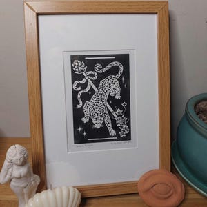 Dance of Dionysus Lino Print