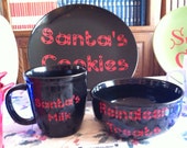 Santa Set - Santa's Cookies AND Milk AND Reindeer Treats