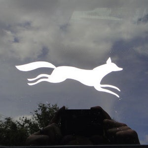 Fox car sticker cottagecore vinyl decal cute nature outdoor waterproof