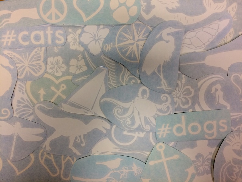 Pair of swallow tattoo style car stickers - Set of 2 traditional retro roller derby stickers vinyl bird decals image 4