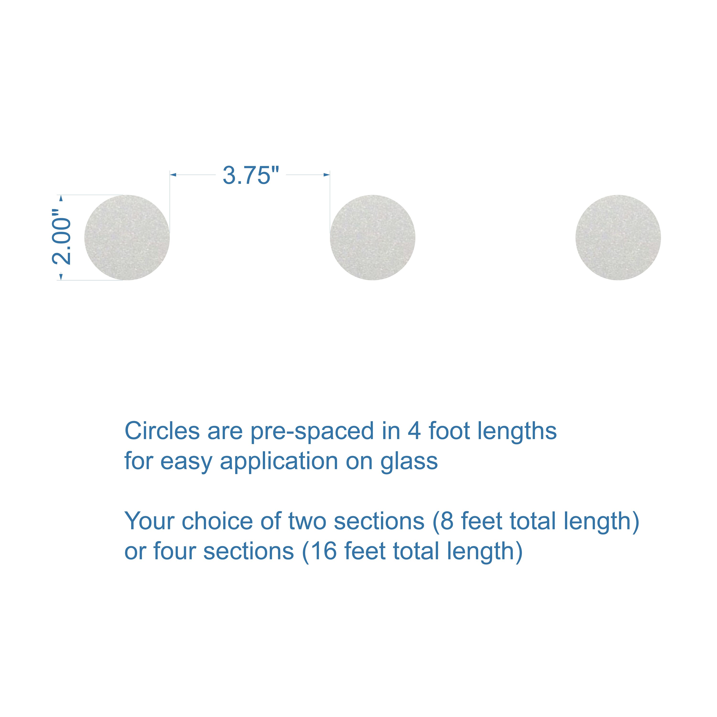 Window Dot Sticker Dot Stickers for Glass Visibility Frost Vinyl Decals Circle Distraction ...