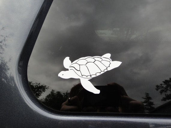 Buy Turtle Car Sticker Vinyl Sea Turtle Laptop Water Bottle Decal