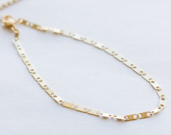 Gold Anklet, Dainty Gold Anklet, Chain Ankle Bracelet, Bridesmaid Anklet, Thin chain anklet, Mother Gift