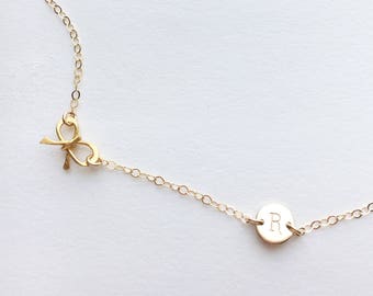 Personalized Anklet, Girly Anklet, Initial Ankle Bracelet, Personalized Bridesmaid Gift, Gold Dainty Anklet, 0071AM