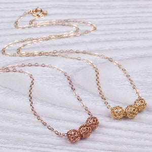 Knot necklace /  Layered necklace / Gold Knot necklace / Rose gold Knot necklace / Bridesmaid necklace / Gold Filled Necklace / &quot;Iacchus&quot;