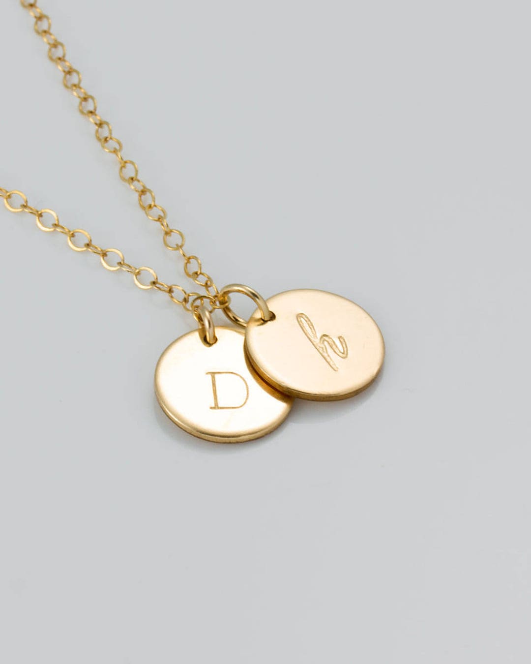 Personalized Disc Necklace Personalized Engraved Necklace - Etsy