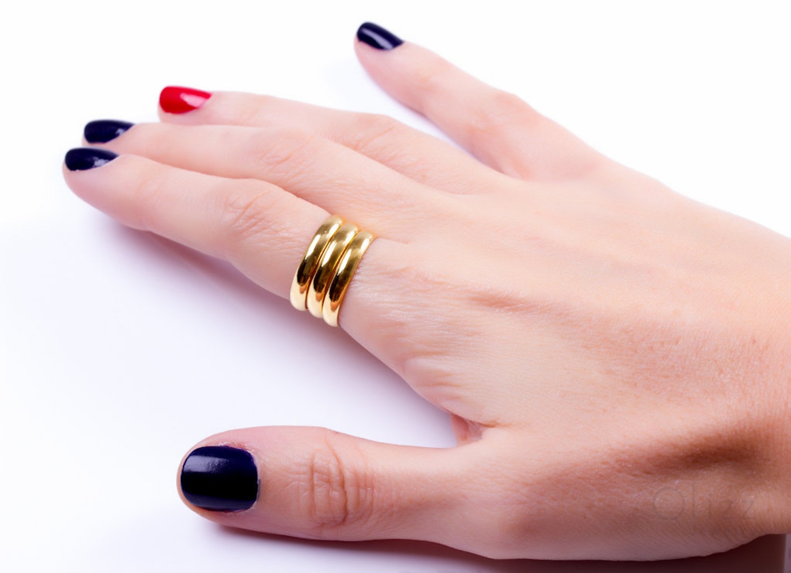 Gold Band Ring Thin Band Ring Simple Ring Man Wedding Band Etsy