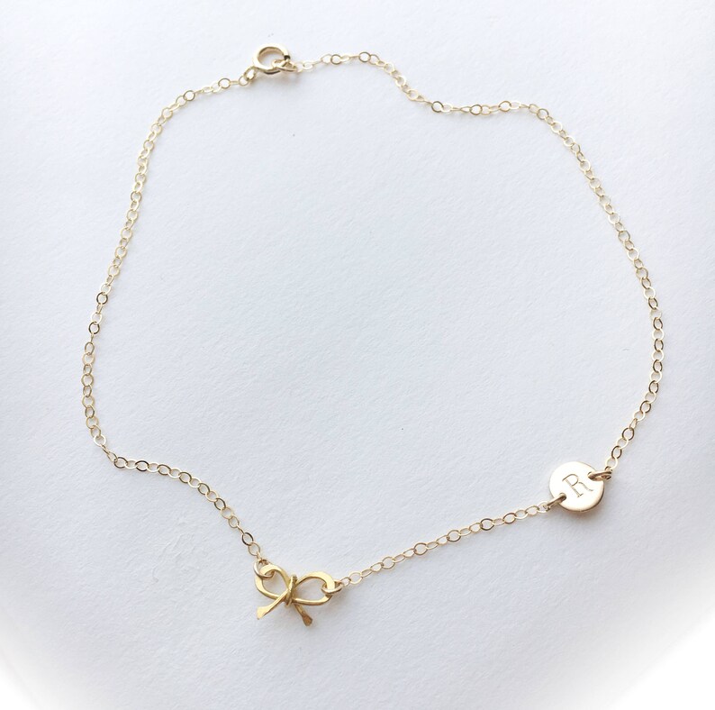 Personalized Anklet Initial Ankle Bracelet Gold Dainty Anklet Girly Anklet 0071AM Personalized Bridesmaid Gift