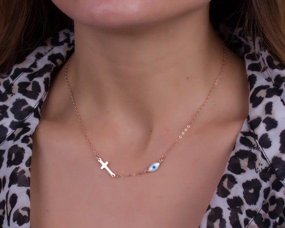 Evil Eye Necklace Gold Evil Eye 