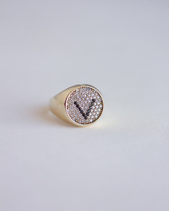 Swarovski signet shop ring