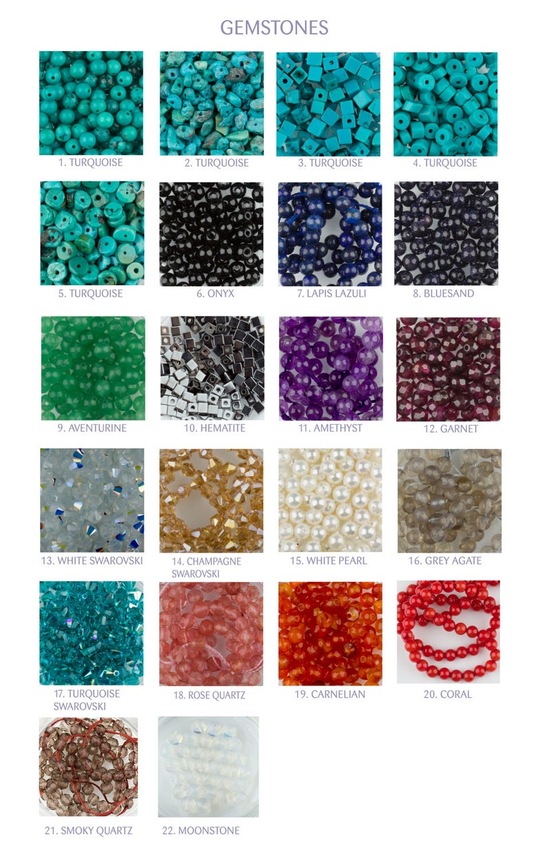 Customize your bracelet or your necklace with a gemstone / birthstone Custom necklace /bracelet with natural stone ADD a gemstone0001GM image 3