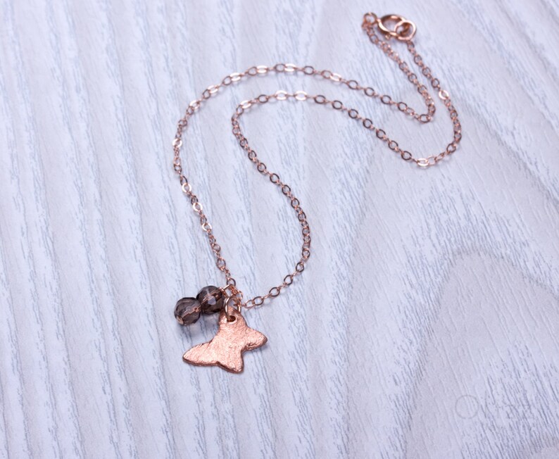 Butterfly Anklet Girl Anklet Baby Anklet Rose gold Anklet Etsy