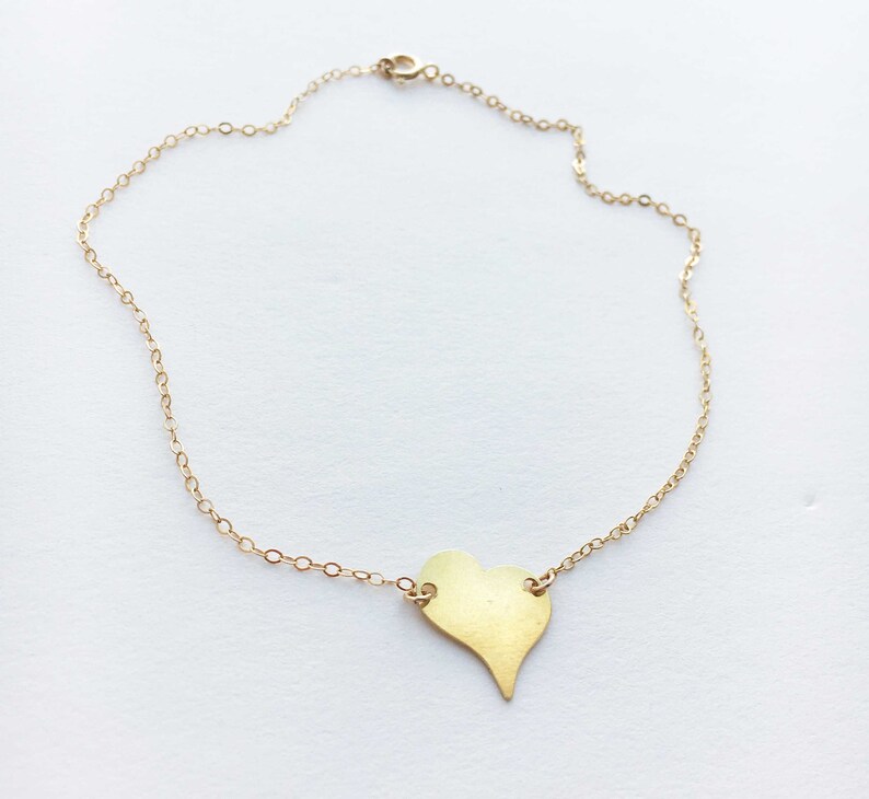 Anniversary Gift Ankle Bracelet Personalized Gift Heart Ankle Bracelet Foot Jewelry Love Anklet Foot Bracelet Gold Anklet
