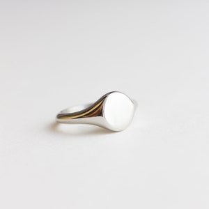 Silver Signet Ring, Signet Pinky Ring, Classic Signet Ring, Mens Signet Ring, Wedding Band,Sterling Silver Ring, Boyfriend Gift, Unique Ring