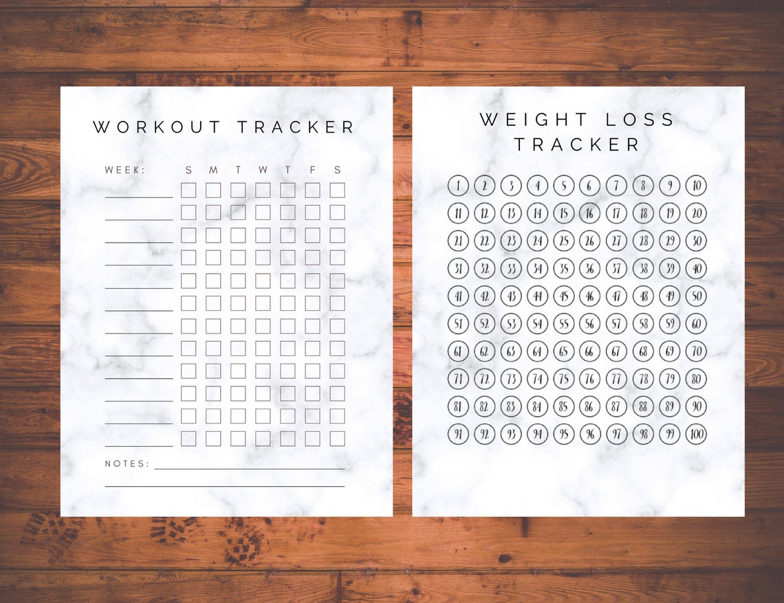 weight loss journey printable