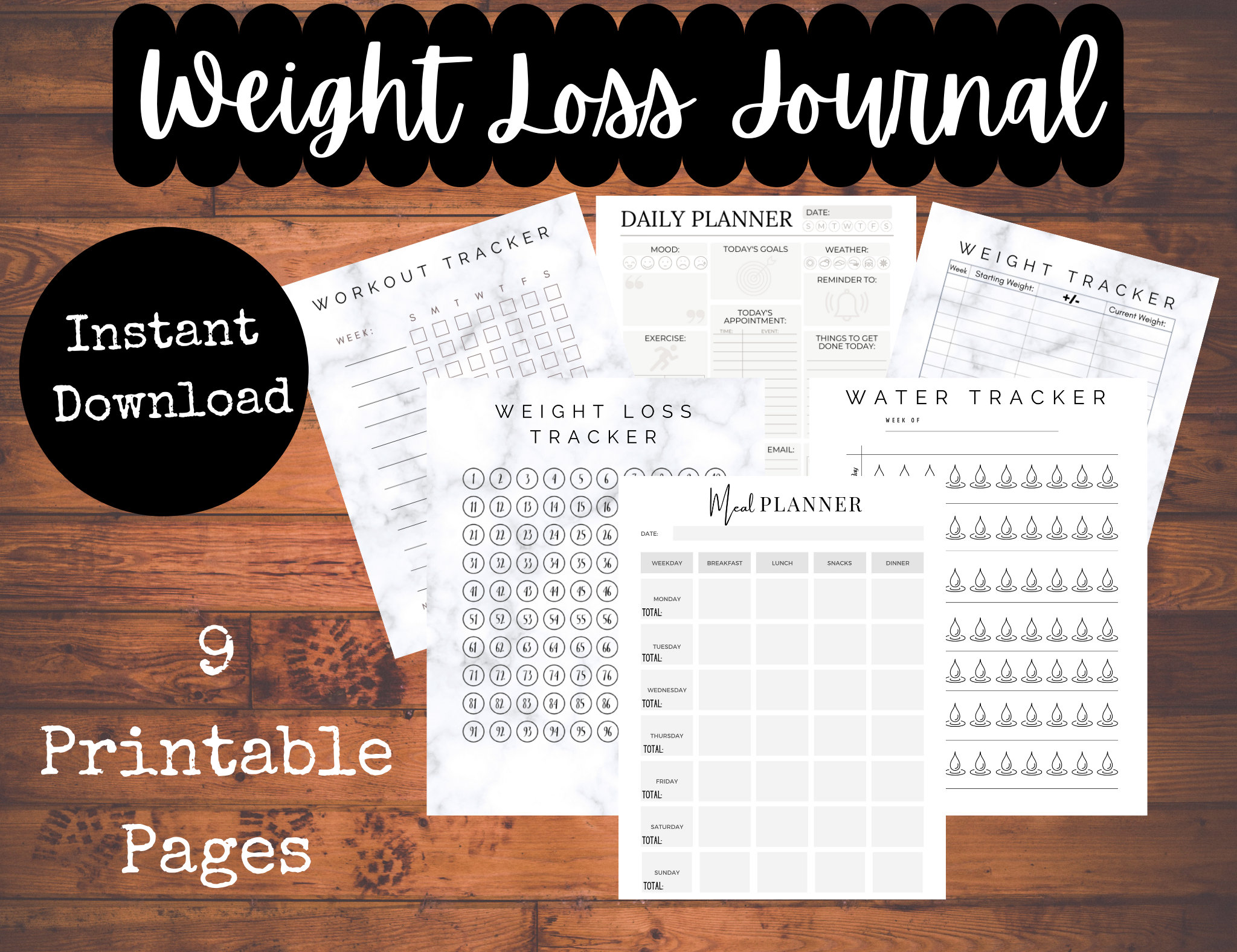 weight loss journey notebook