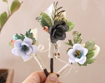 Fairyclips Anemone _ handmade paperflower boutonniere