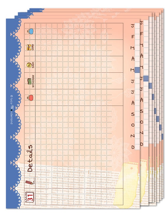 Printable budget Envelope for A5 Planner 